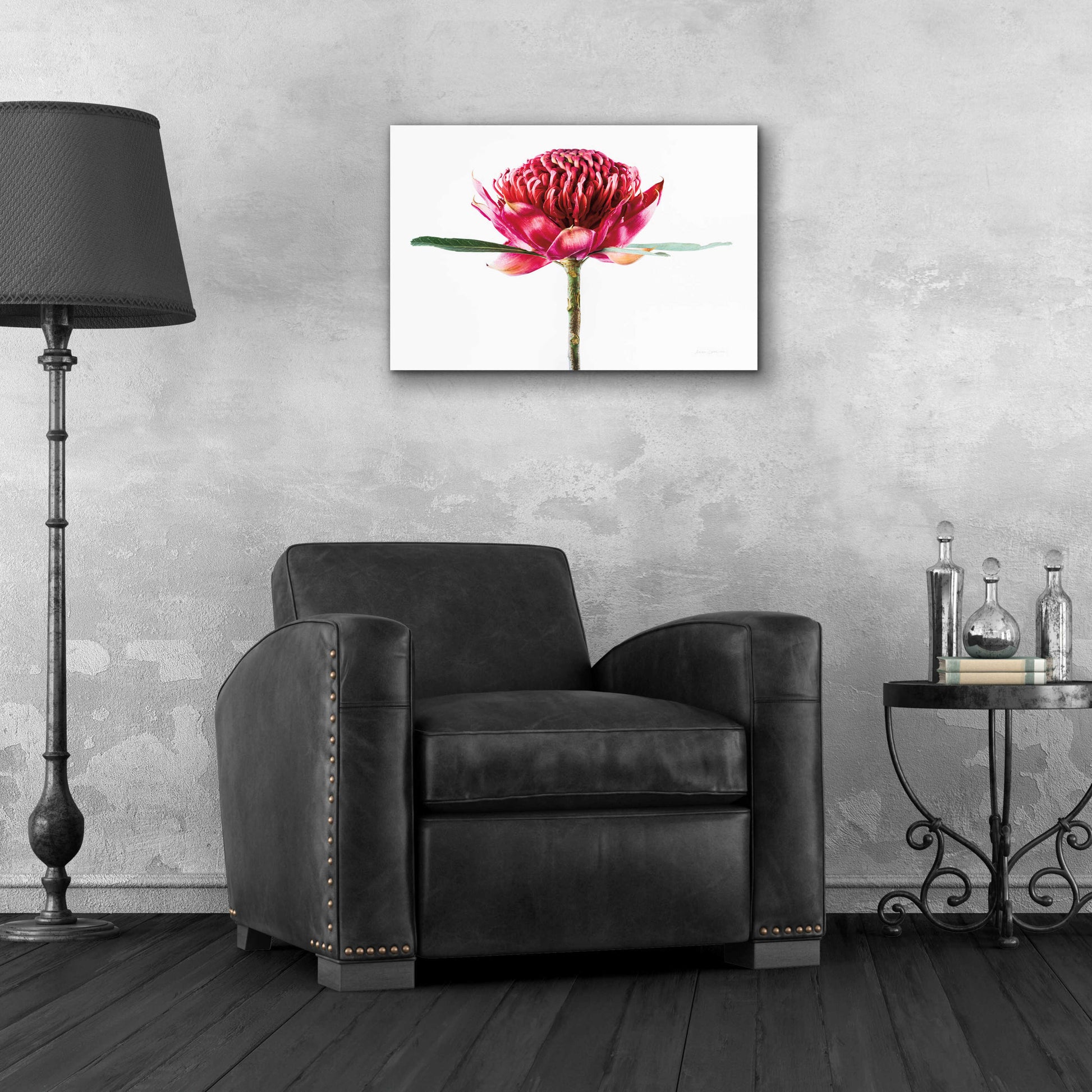 Epic Art 'Waratah Flower' by Elise Catterall, Acrylic Glass Wall Art,24x16