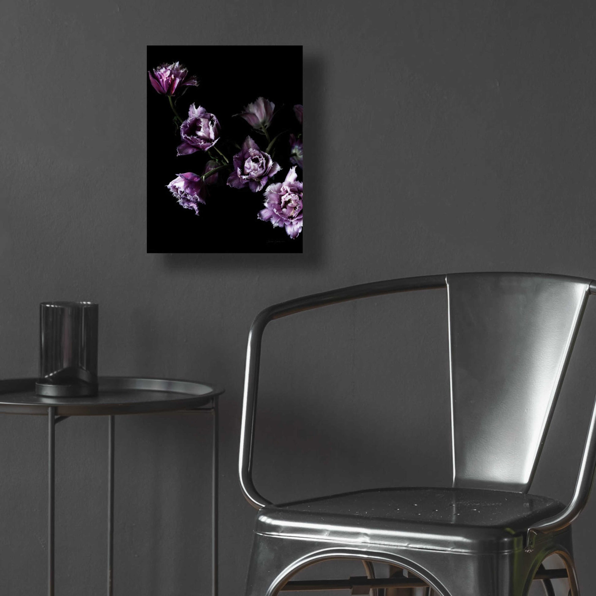 Epic Art 'Purple Fringed Tulips III' by Elise Catterall, Acrylic Glass Wall Art,12x16