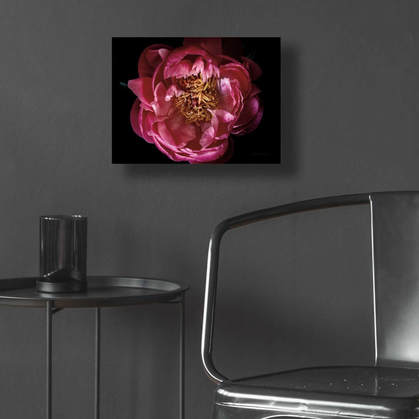 Epic Art 'Coral Peony' by Elise Catterall, Acrylic Glass Wall Art,16x12