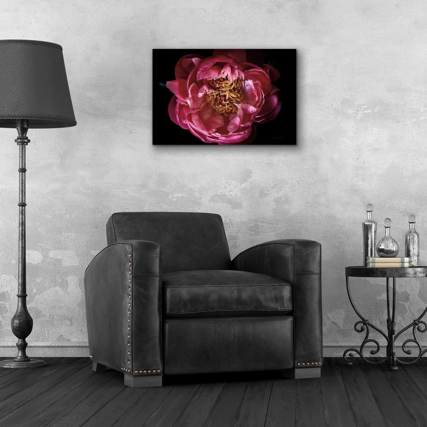 Epic Art 'Coral Peony' by Elise Catterall, Acrylic Glass Wall Art,24x16