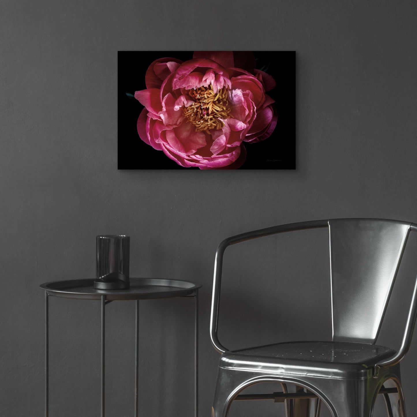 Epic Art 'Coral Peony' by Elise Catterall, Acrylic Glass Wall Art,24x16