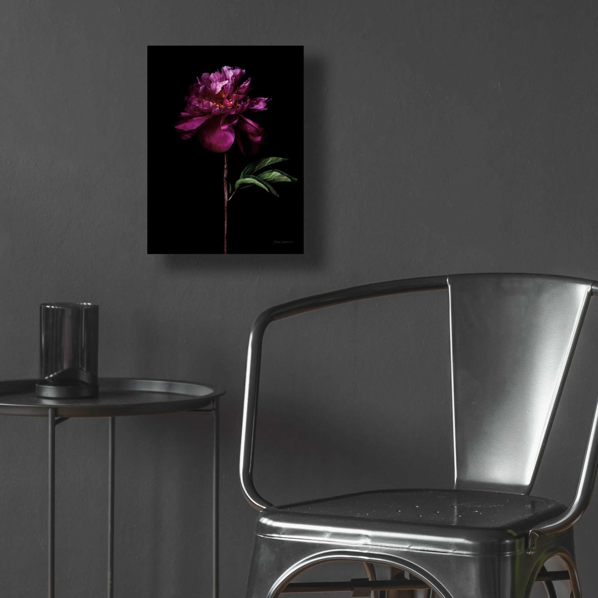 Epic Art 'Peony Portrait' by Elise Catterall, Acrylic Glass Wall Art,12x16