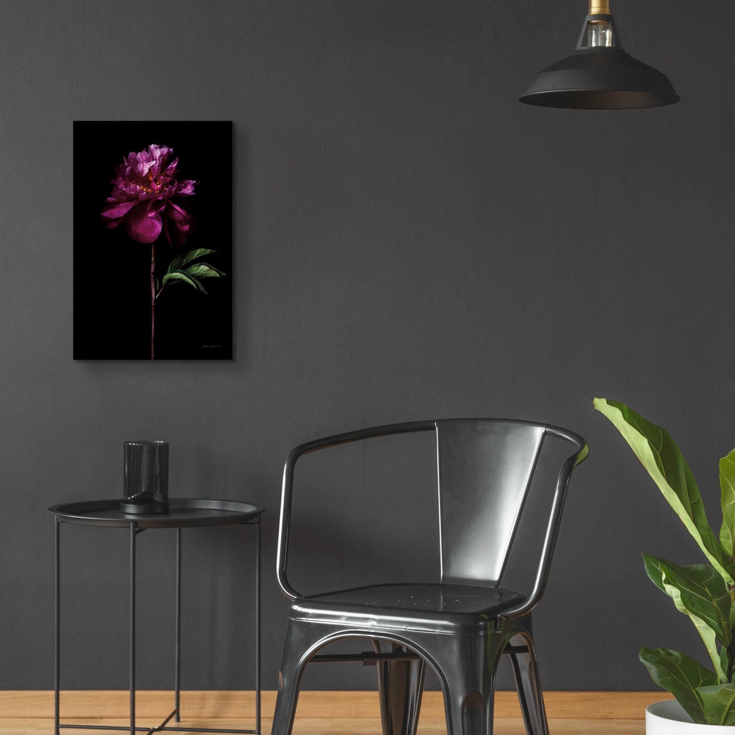 Epic Art 'Peony Portrait' by Elise Catterall, Acrylic Glass Wall Art,16x24