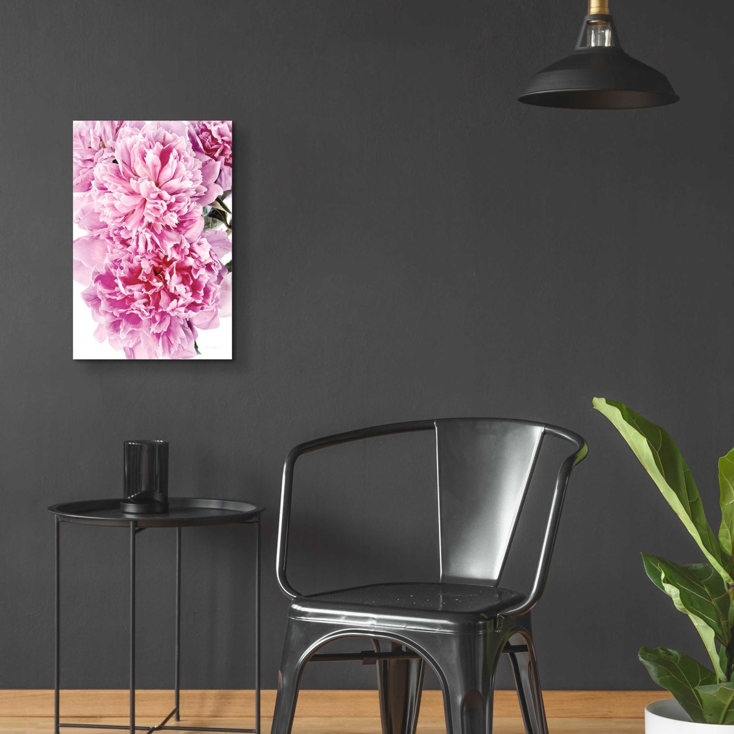 Epic Art 'Pink Peony Cluster' by Elise Catterall, Acrylic Glass Wall Art,16x24