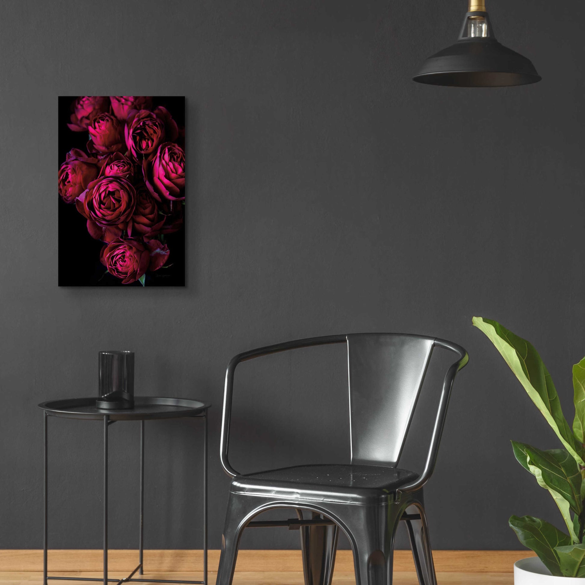 Epic Art 'Cabbage Roses' by Elise Catterall, Acrylic Glass Wall Art,16x24