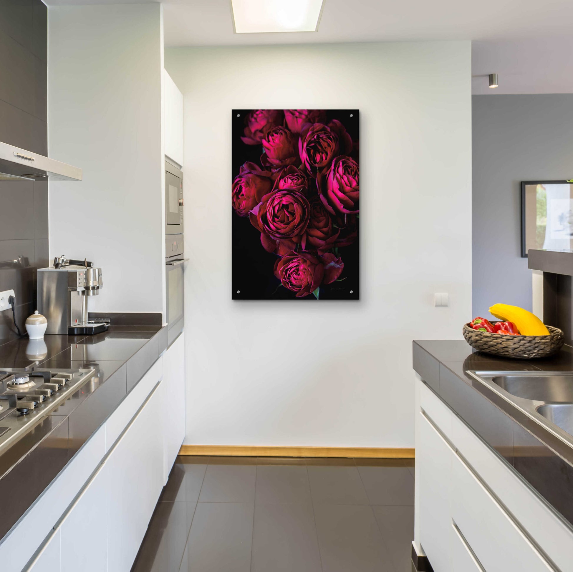 Epic Art 'Cabbage Roses' by Elise Catterall, Acrylic Glass Wall Art,24x36