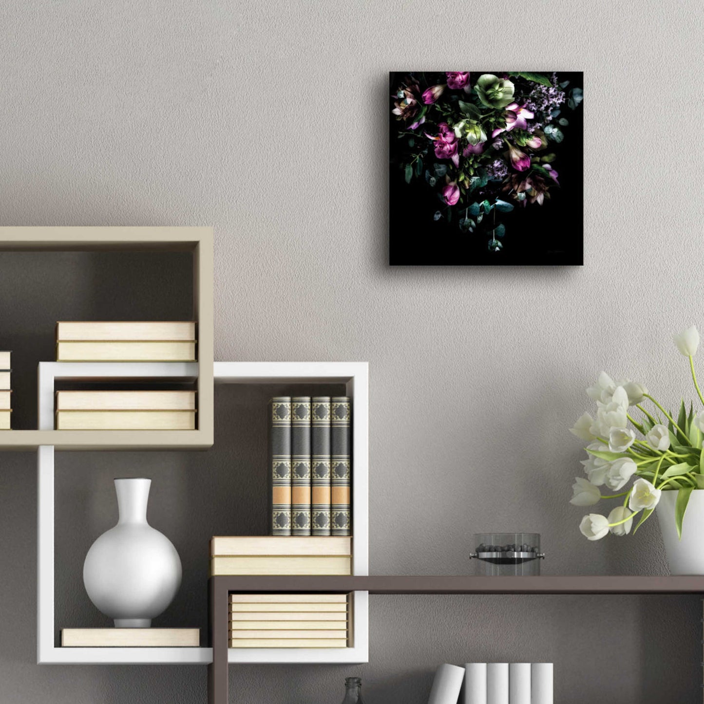 Epic Art 'Hellebores Bouquet' by Elise Catterall, Acrylic Glass Wall Art,12x12