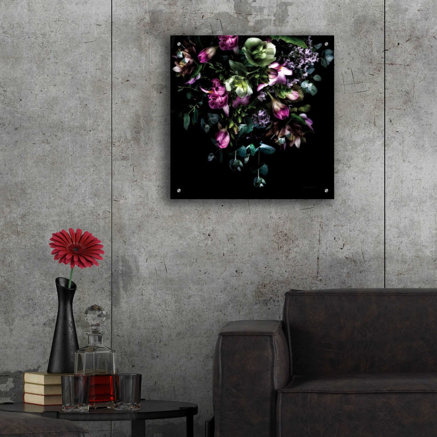 Epic Art 'Hellebores Bouquet' by Elise Catterall, Acrylic Glass Wall Art,24x24