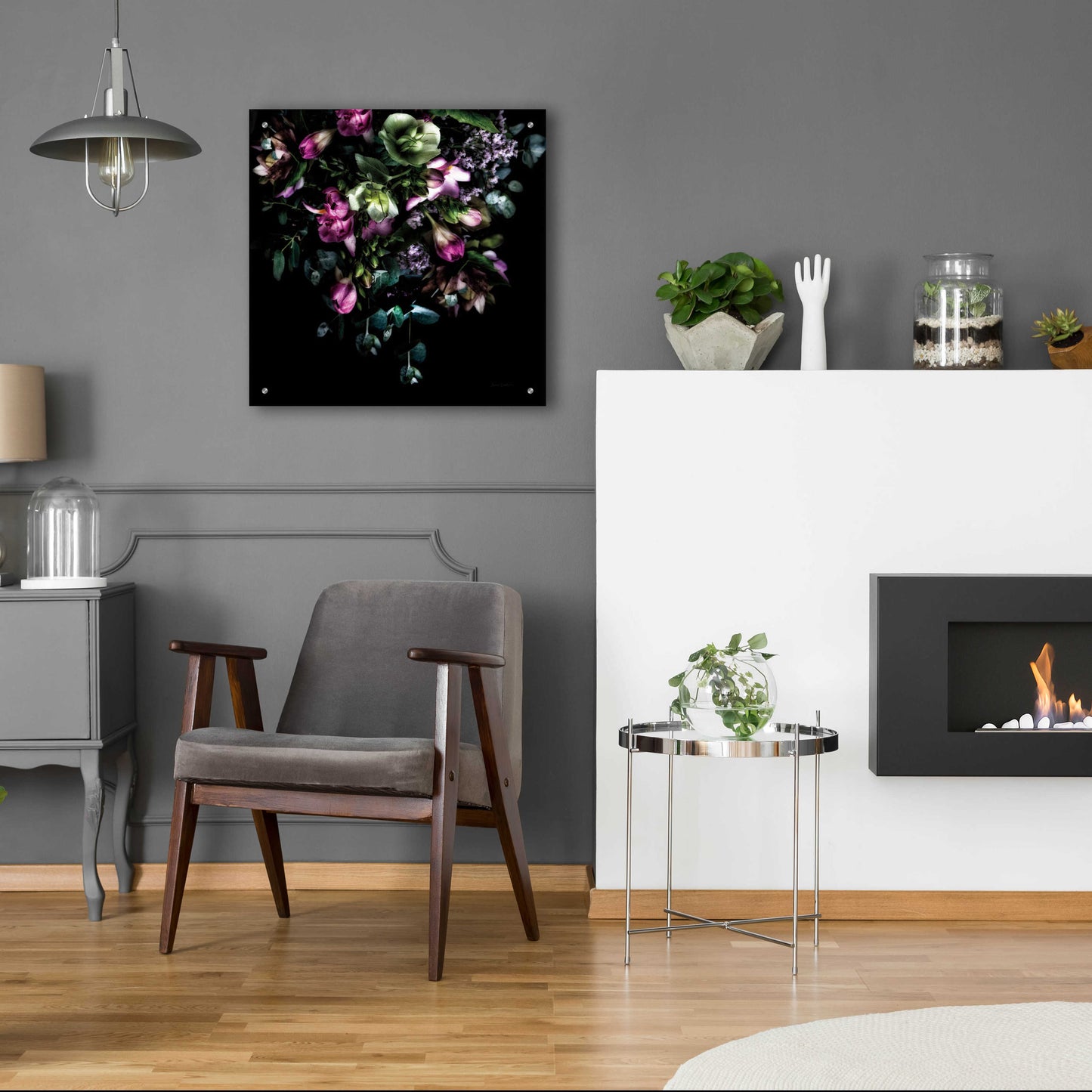 Epic Art 'Hellebores Bouquet' by Elise Catterall, Acrylic Glass Wall Art,24x24