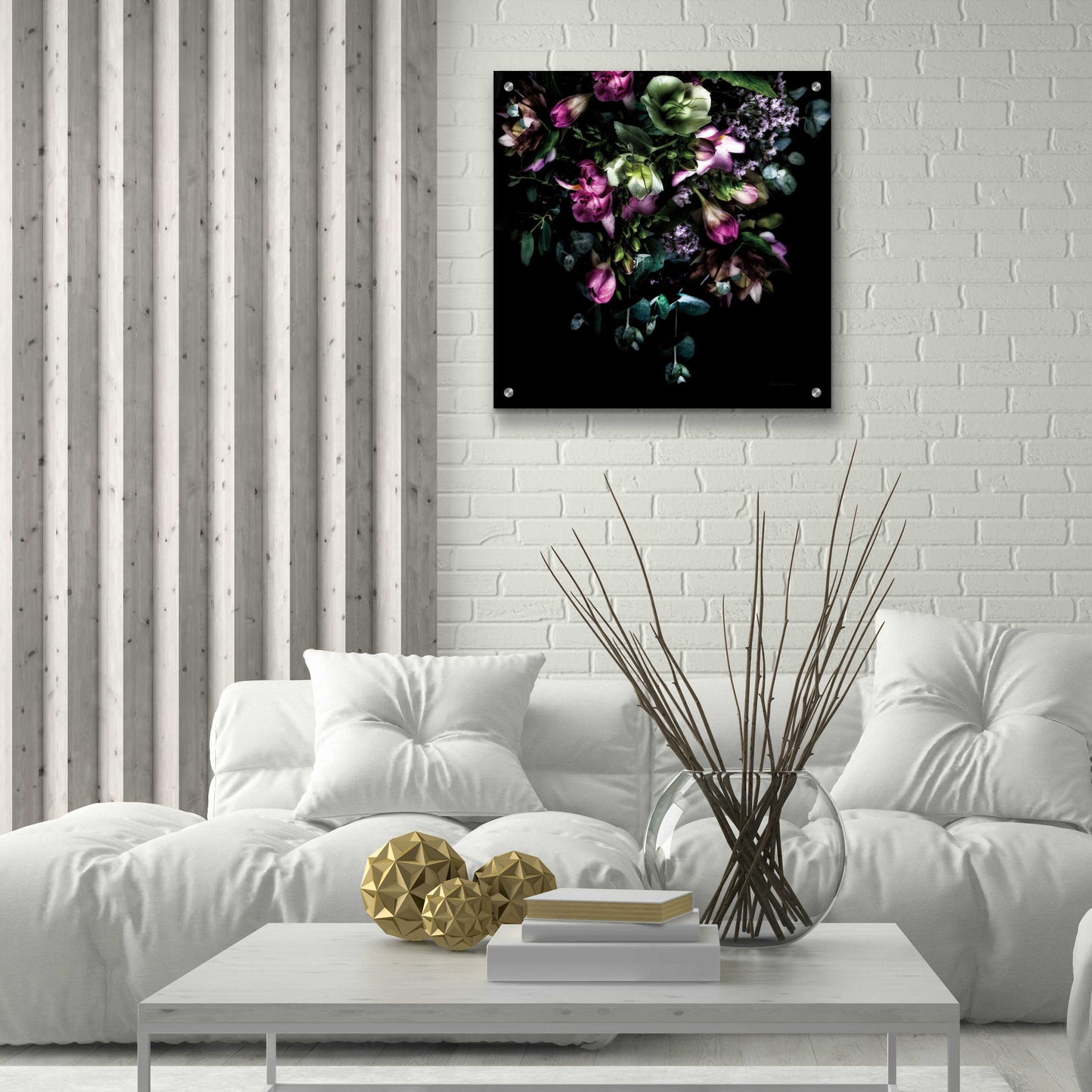 Epic Art 'Hellebores Bouquet' by Elise Catterall, Acrylic Glass Wall Art,24x24