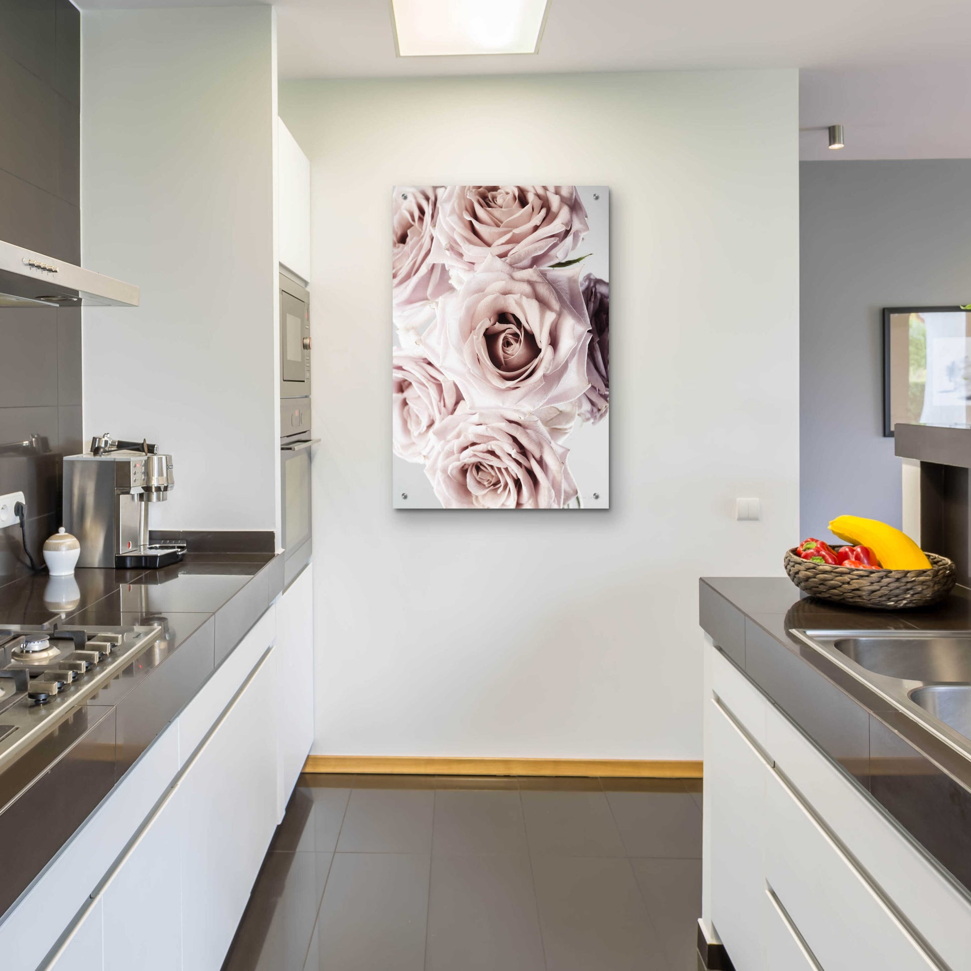 Epic Art 'Dusty Rose Cluster' by Elise Catterall, Acrylic Glass Wall Art,24x36