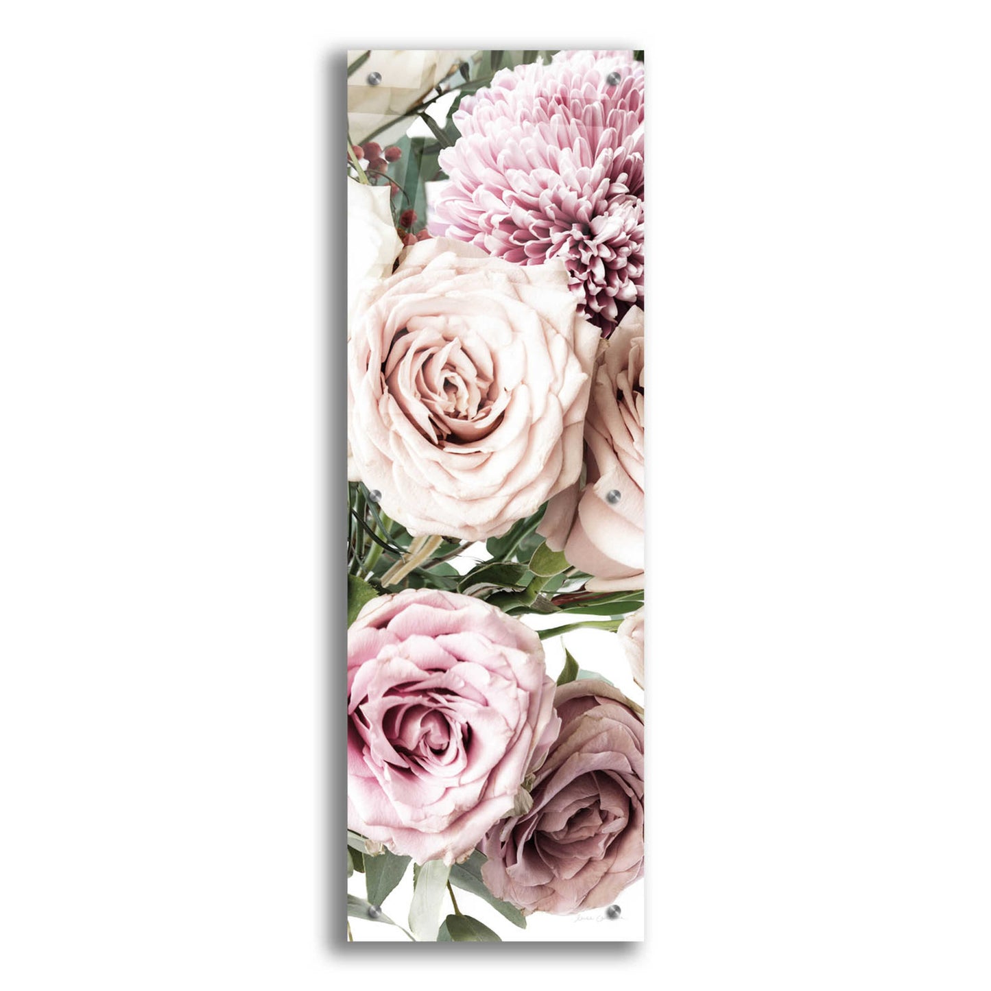 Epic Art 'Pastel Bouquet Crop' by Elise Catterall, Acrylic Glass Wall Art,12x36