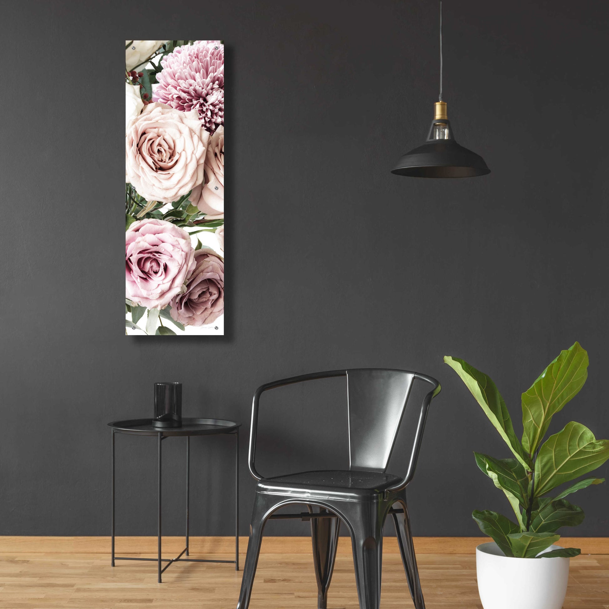 Epic Art 'Pastel Bouquet Crop' by Elise Catterall, Acrylic Glass Wall Art,16x48