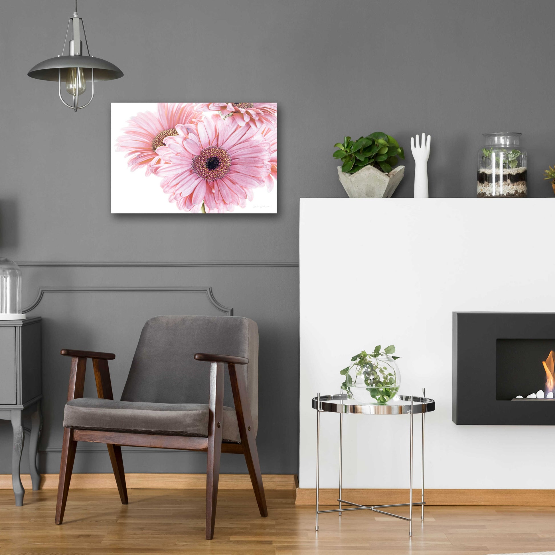 Epic Art 'Pastel Gerbera Daisies' by Elise Catterall, Acrylic Glass Wall Art,24x16