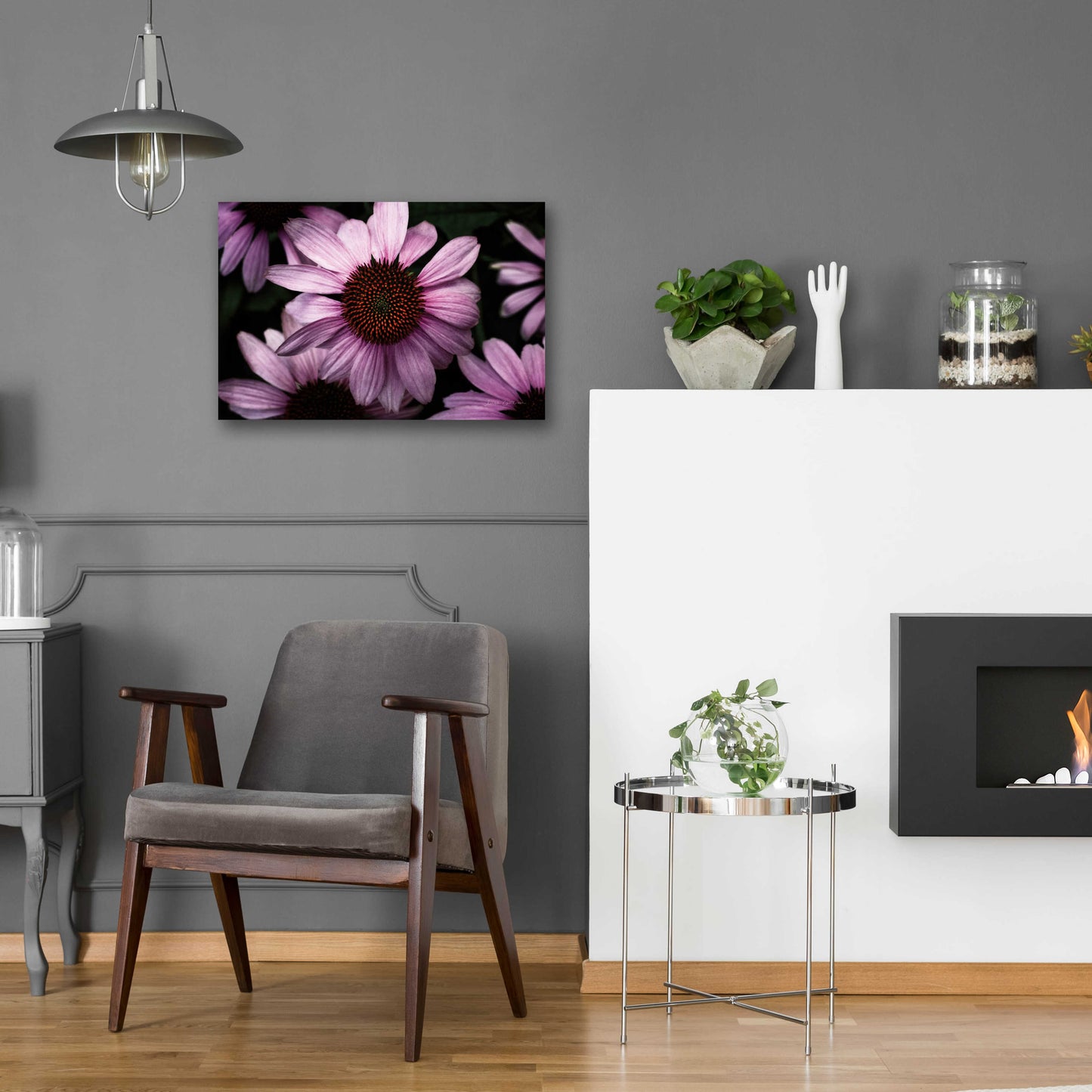 Epic Art 'Echinacea' by Elise Catterall, Acrylic Glass Wall Art,24x16