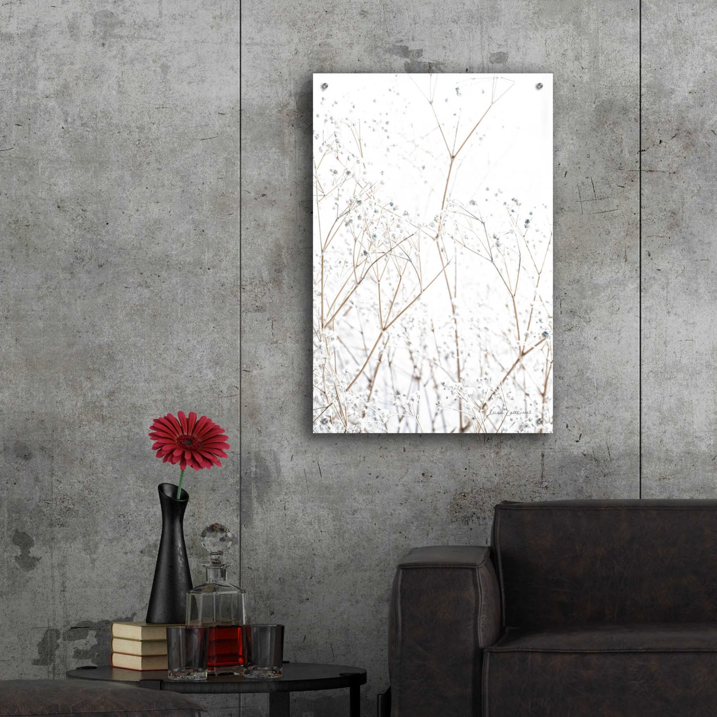 Epic Art 'Gypsophila' by Elise Catterall, Acrylic Glass Wall Art,24x36