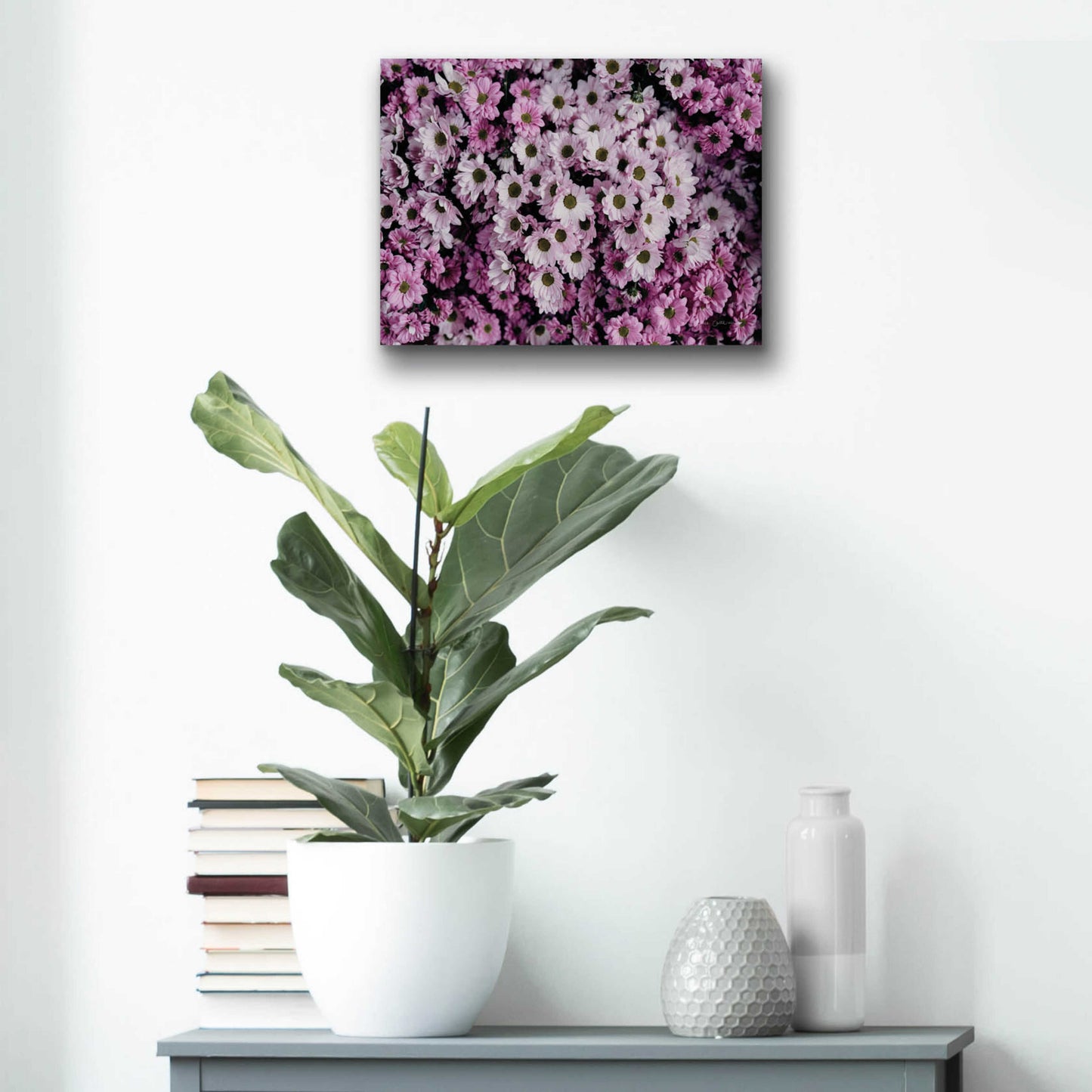 Epic Art 'Pale Daisies' by Elise Catterall, Acrylic Glass Wall Art,16x12