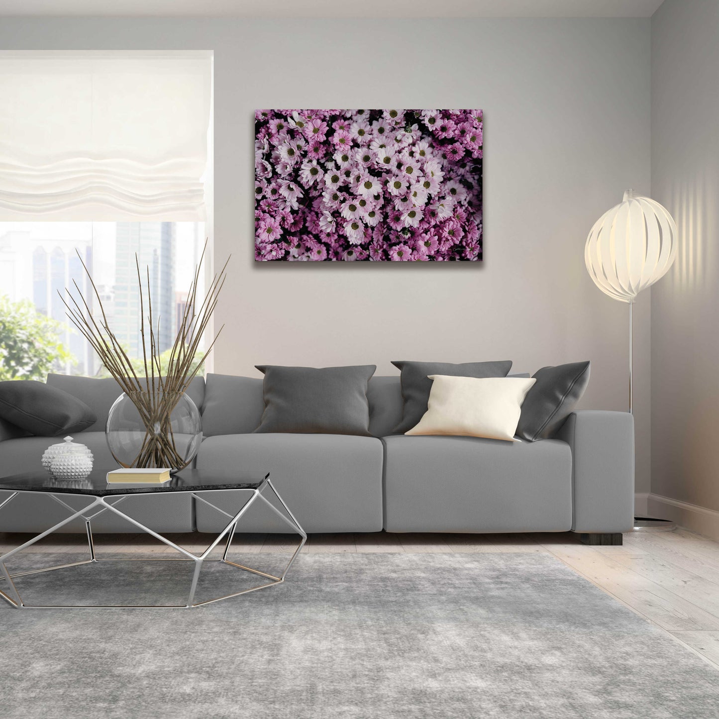 Epic Art 'Pale Daisies' by Elise Catterall, Acrylic Glass Wall Art,36x24