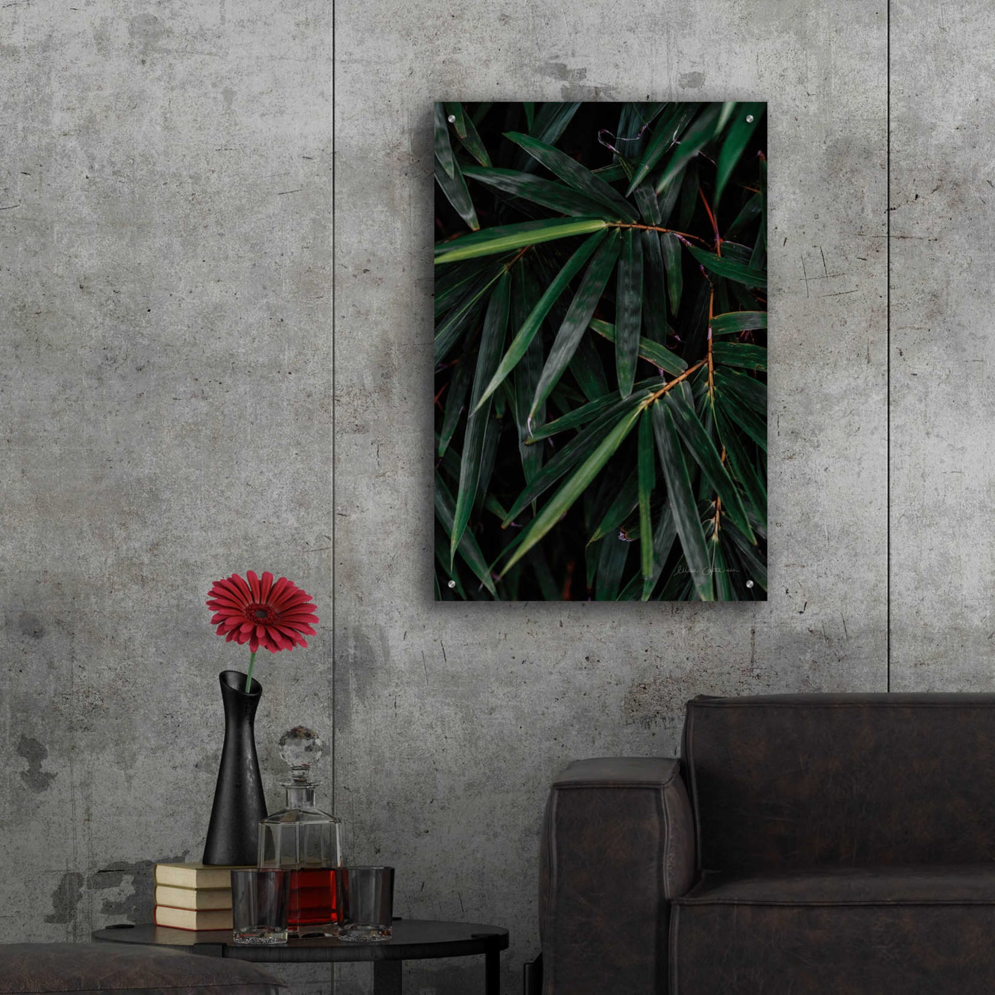 Epic Art 'Palm Detail' by Elise Catterall, Acrylic Glass Wall Art,24x36