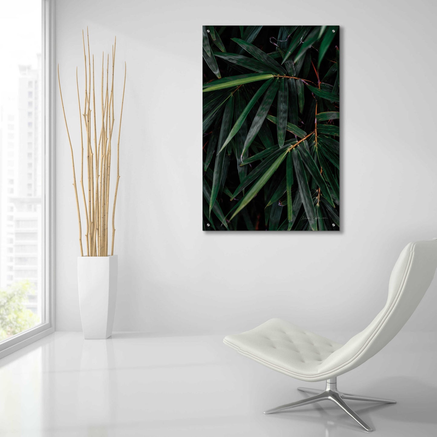 Epic Art 'Palm Detail' by Elise Catterall, Acrylic Glass Wall Art,24x36