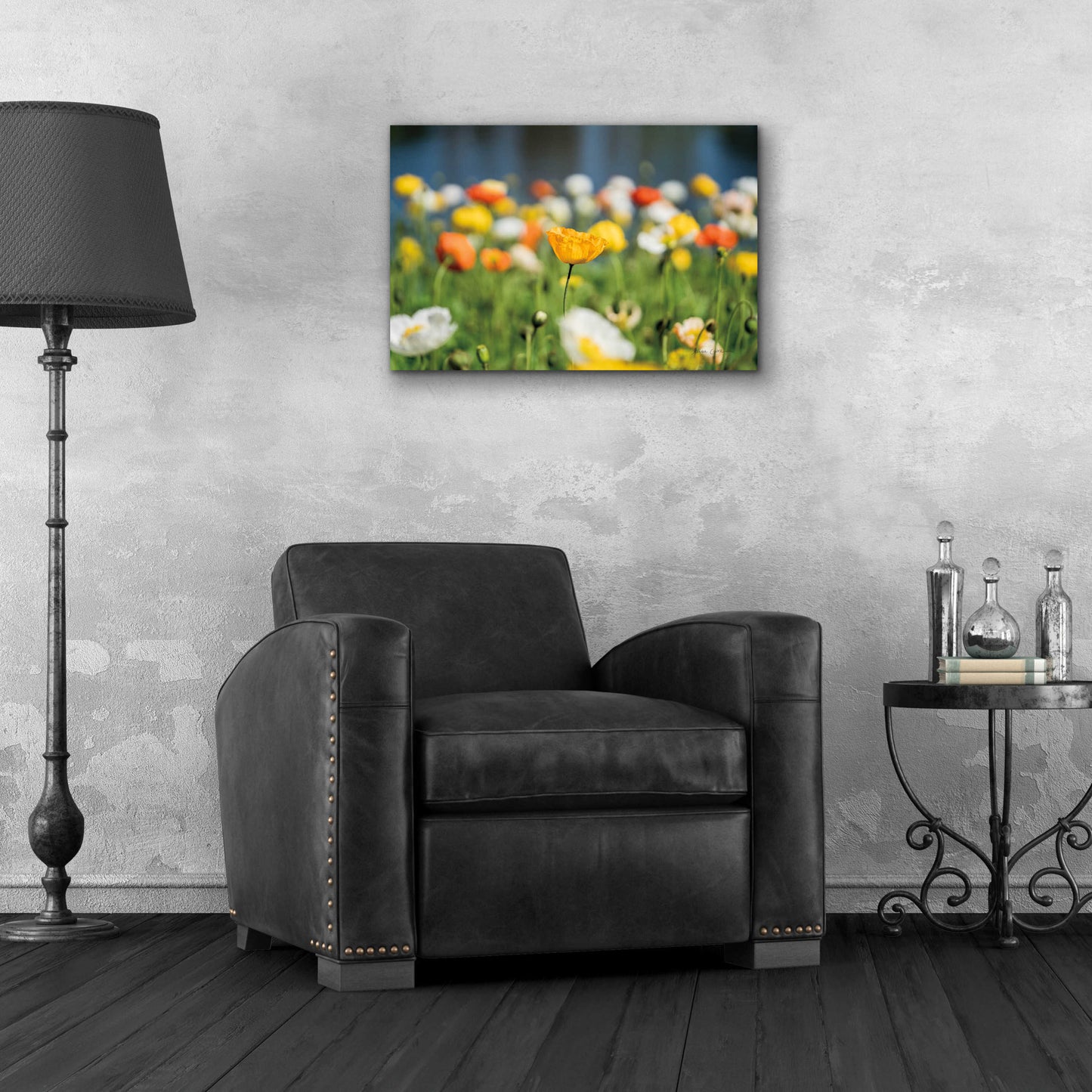 Epic Art 'Poppy Field' by Elise Catterall, Acrylic Glass Wall Art,24x16