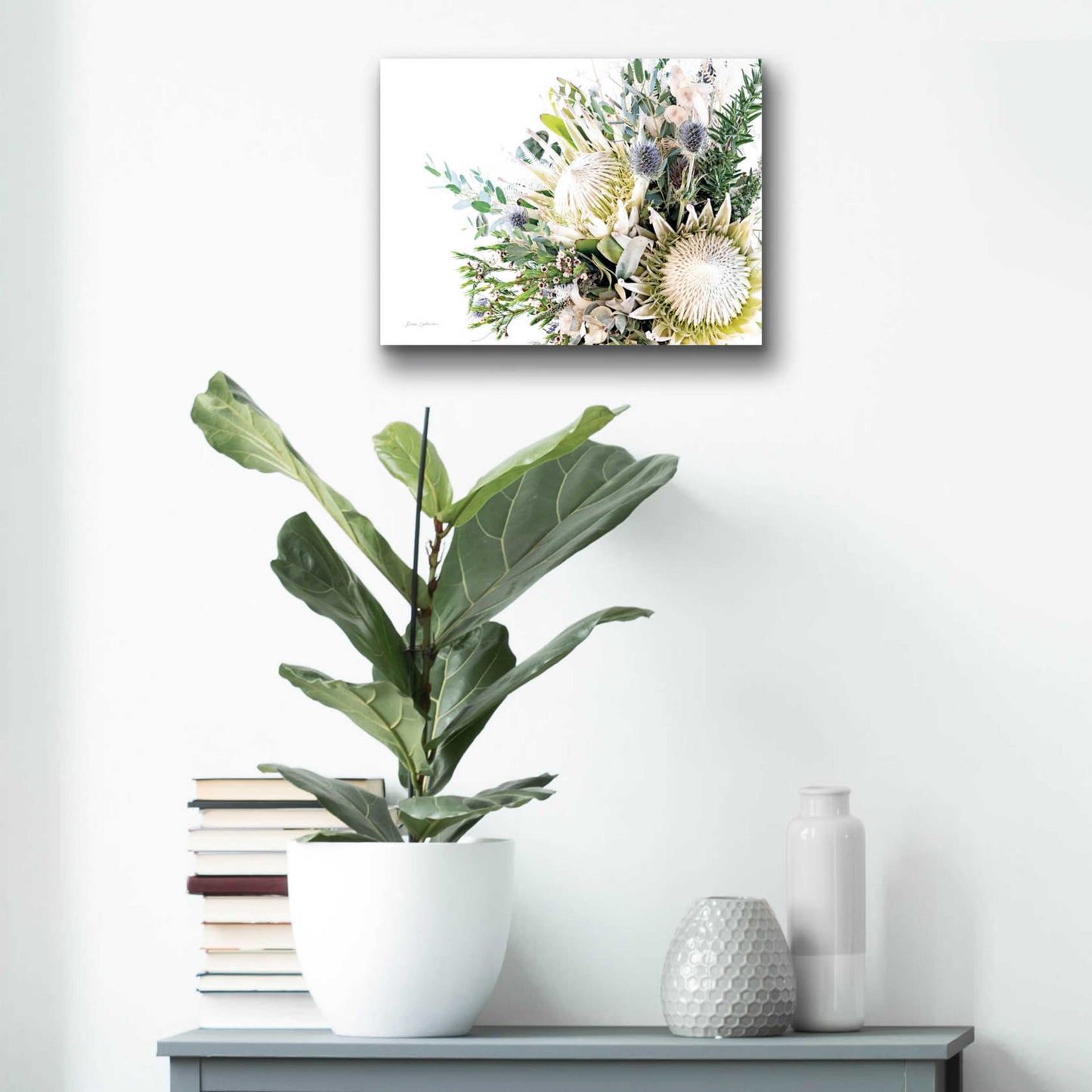 Epic Art 'Protea Bouquet I' by Elise Catterall, Acrylic Glass Wall Art,16x12