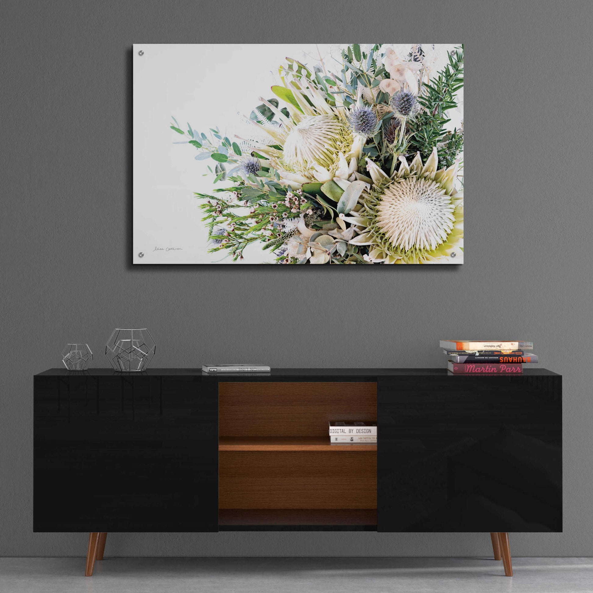 Epic Art 'Protea Bouquet I' by Elise Catterall, Acrylic Glass Wall Art,36x24