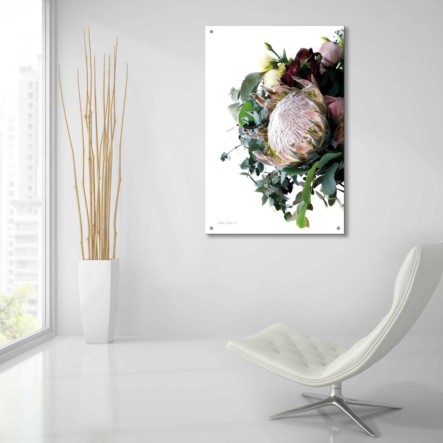 Epic Art 'Protea Bouquet II' by Elise Catterall, Acrylic Glass Wall Art,24x36