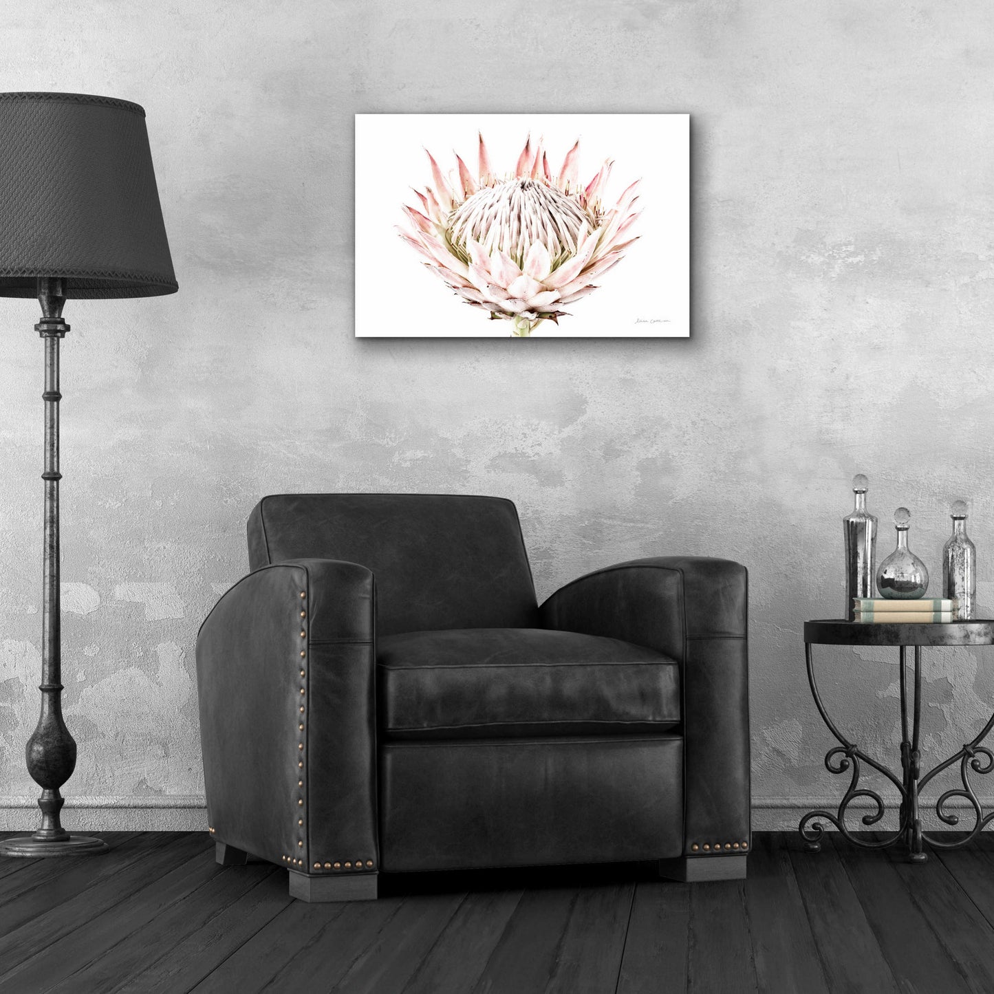 Epic Art 'Pastel Protea I' by Elise Catterall, Acrylic Glass Wall Art,24x16