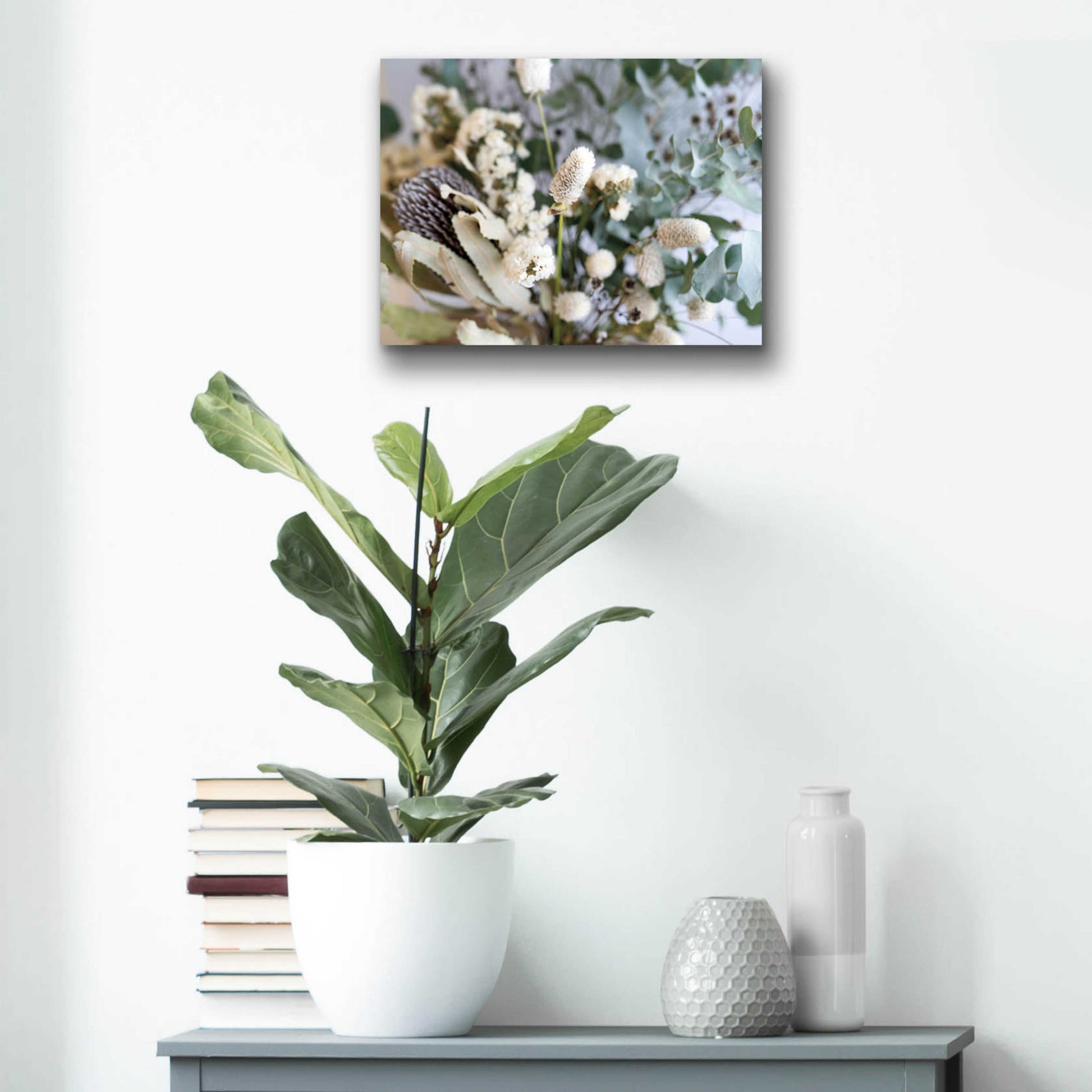 Epic Art 'Eucalyptus Arrangement Detail I' by Elise Catterall, Acrylic Glass Wall Art,16x12