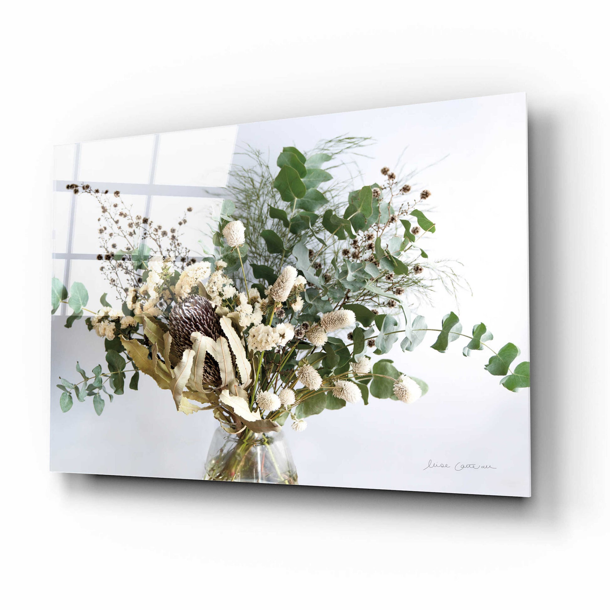 Epic Art 'Eucalyptus Arrangement' by Elise Catterall, Acrylic Glass Wall Art,16x12