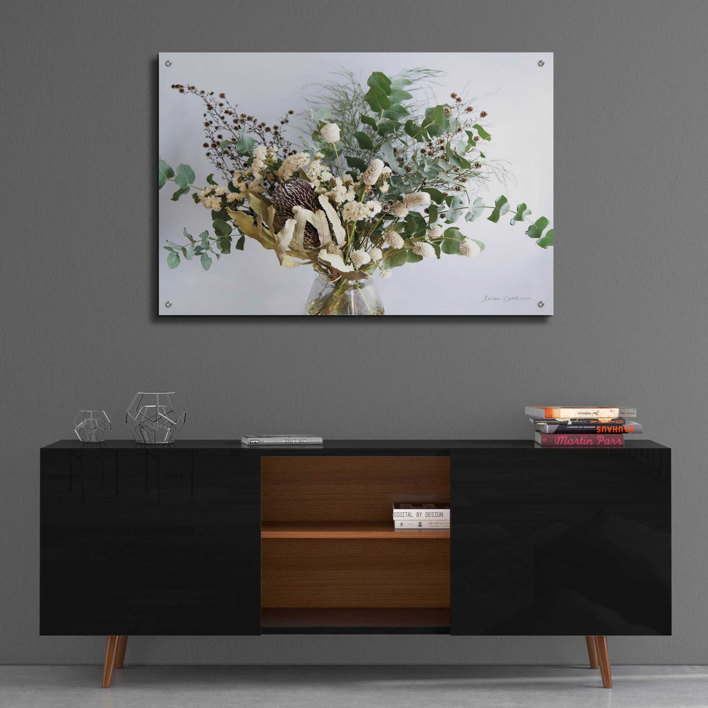 Epic Art 'Eucalyptus Arrangement' by Elise Catterall, Acrylic Glass Wall Art,36x24