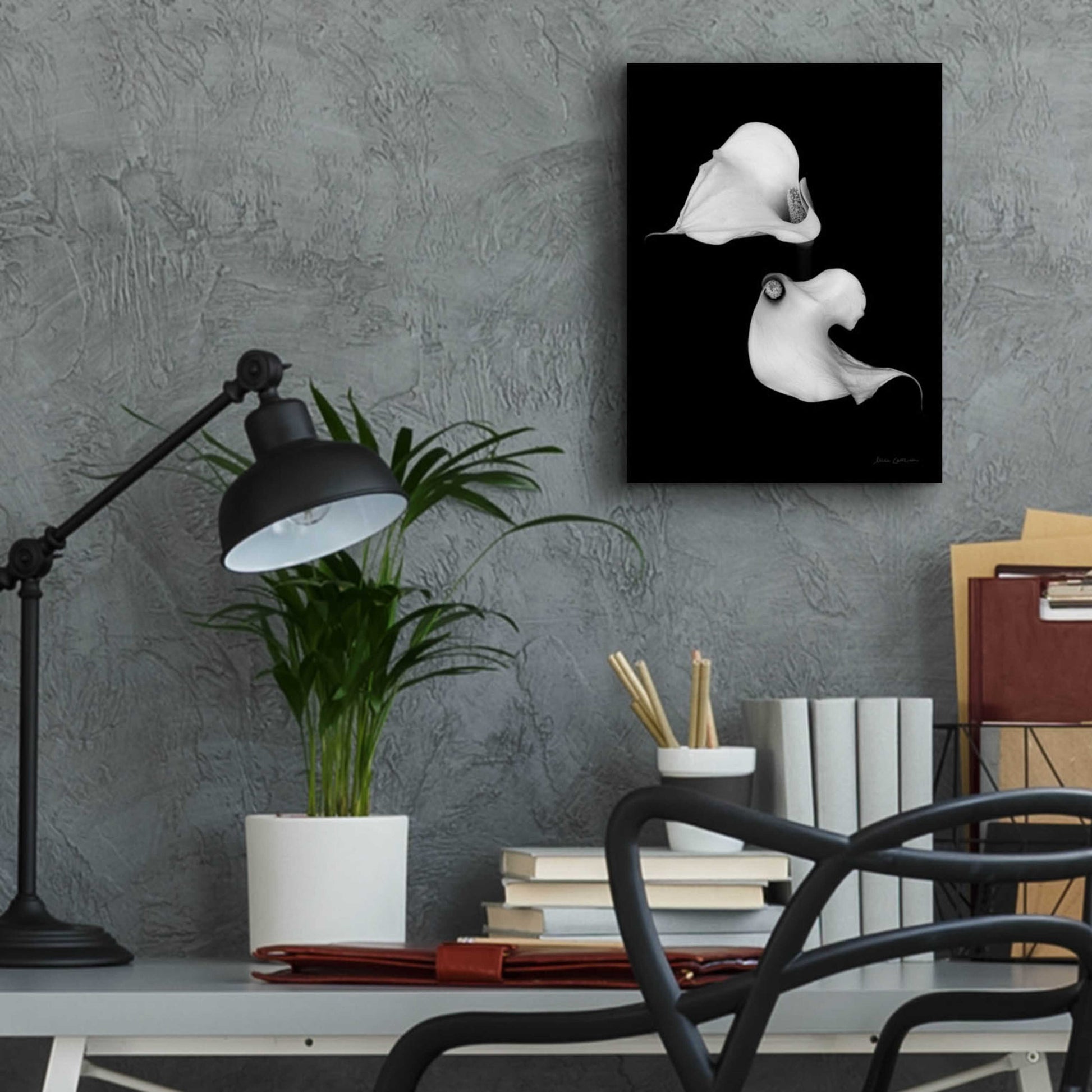 Epic Art 'Elegant Calla II' by Elise Catterall, Acrylic Glass Wall Art,12x16