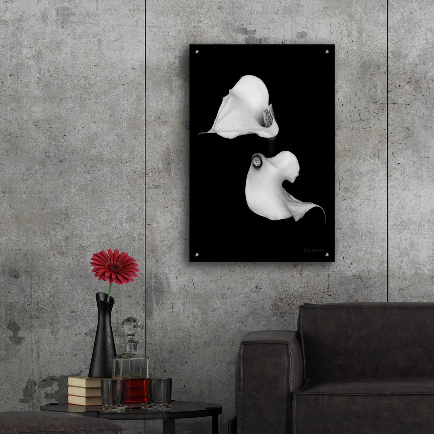 Epic Art 'Elegant Calla II' by Elise Catterall, Acrylic Glass Wall Art,24x36