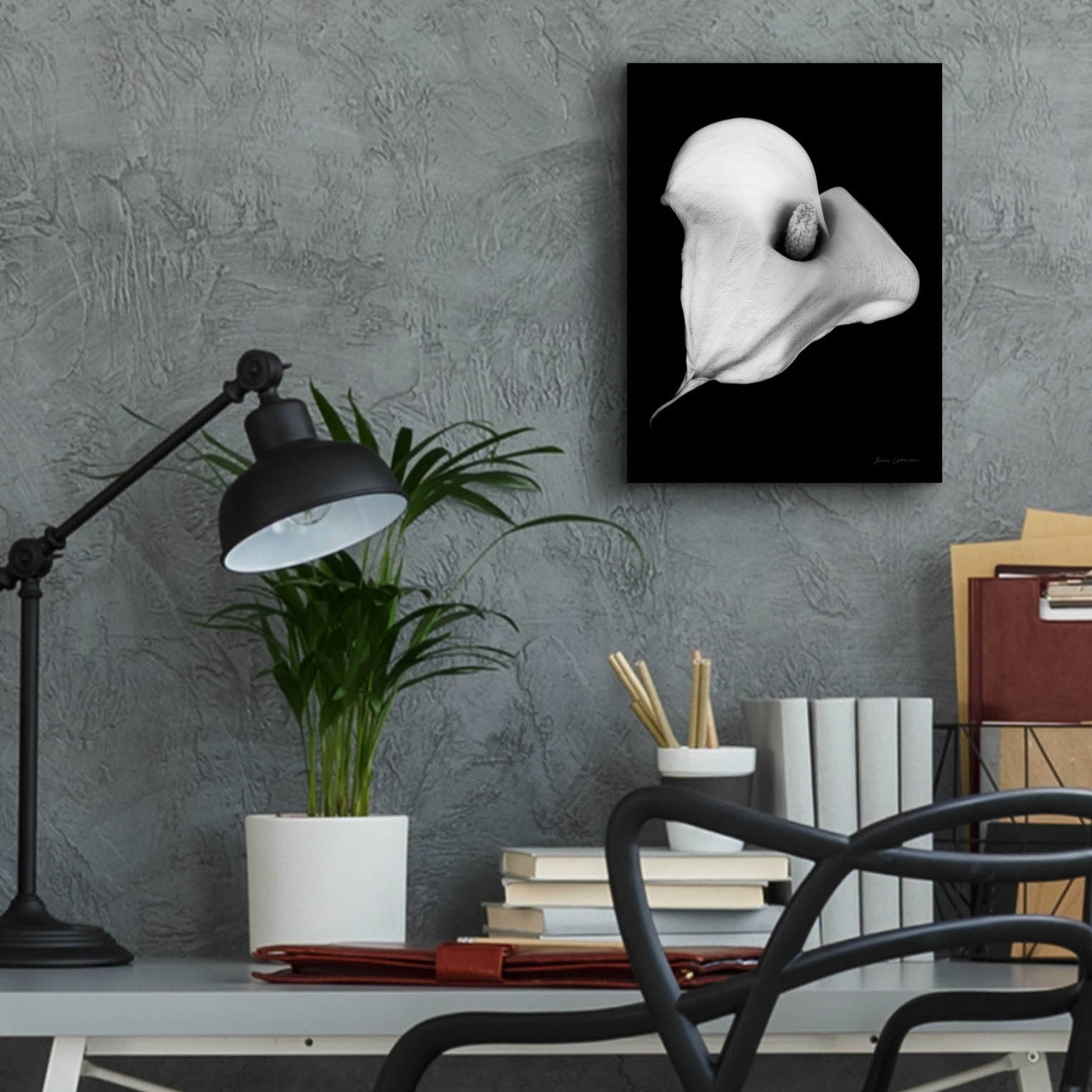 Epic Art 'Elegant Calla III' by Elise Catterall, Acrylic Glass Wall Art,12x16