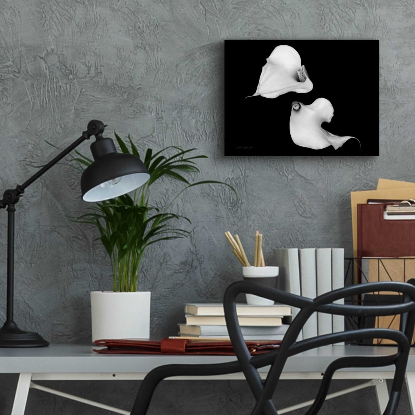 Epic Art 'Elegant Calla IV' by Elise Catterall, Acrylic Glass Wall Art,16x12