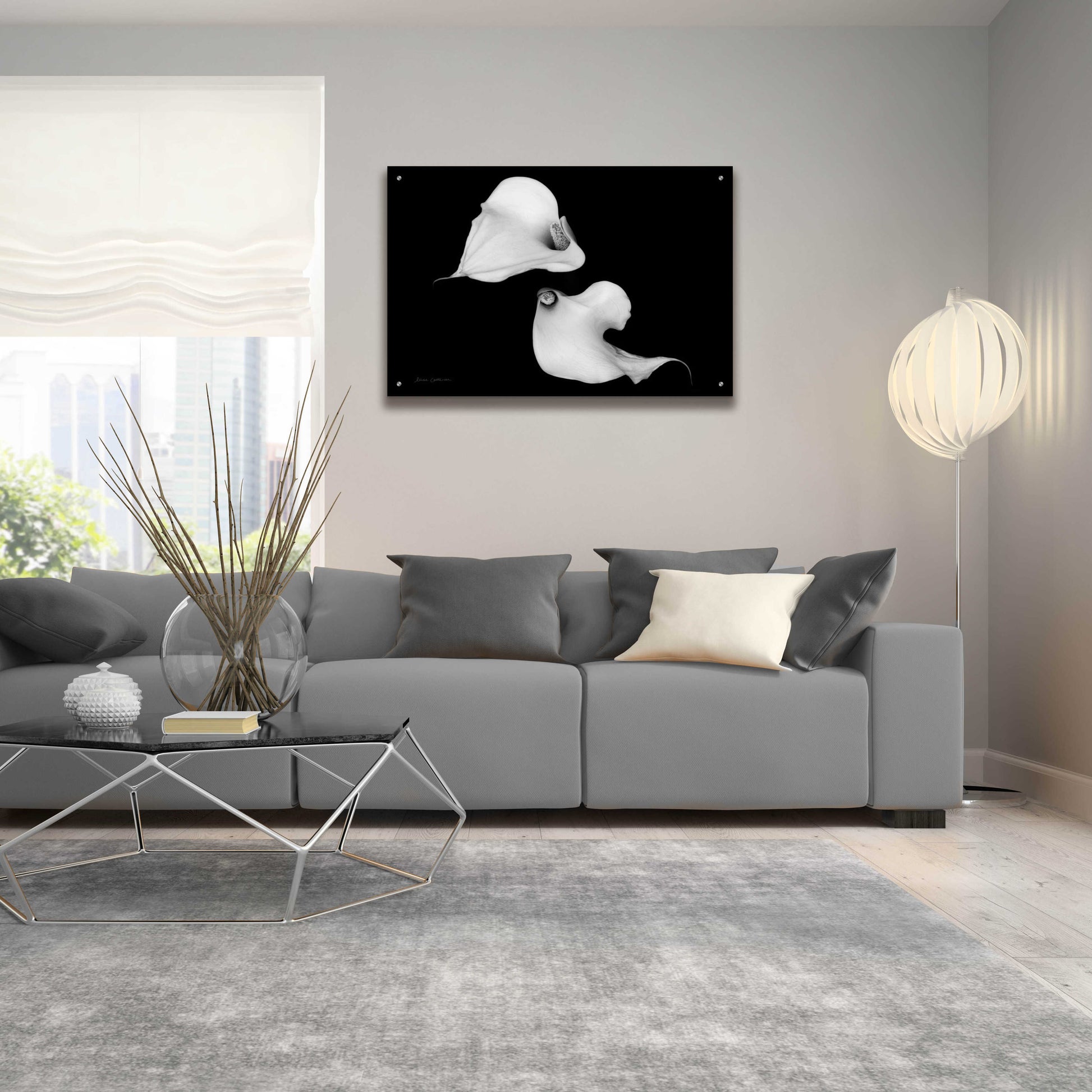 Epic Art 'Elegant Calla IV' by Elise Catterall, Acrylic Glass Wall Art,36x24