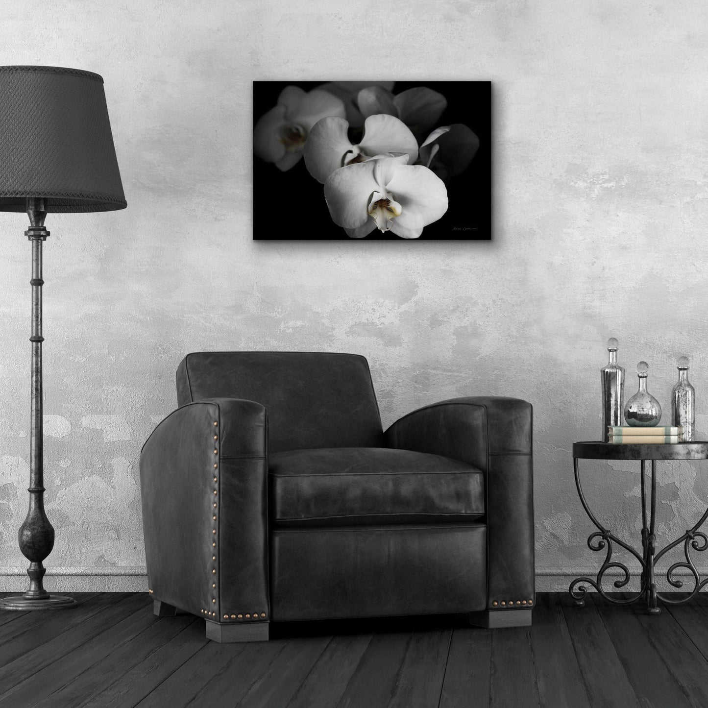 Epic Art 'White Orchid I' by Elise Catterall, Acrylic Glass Wall Art,24x16