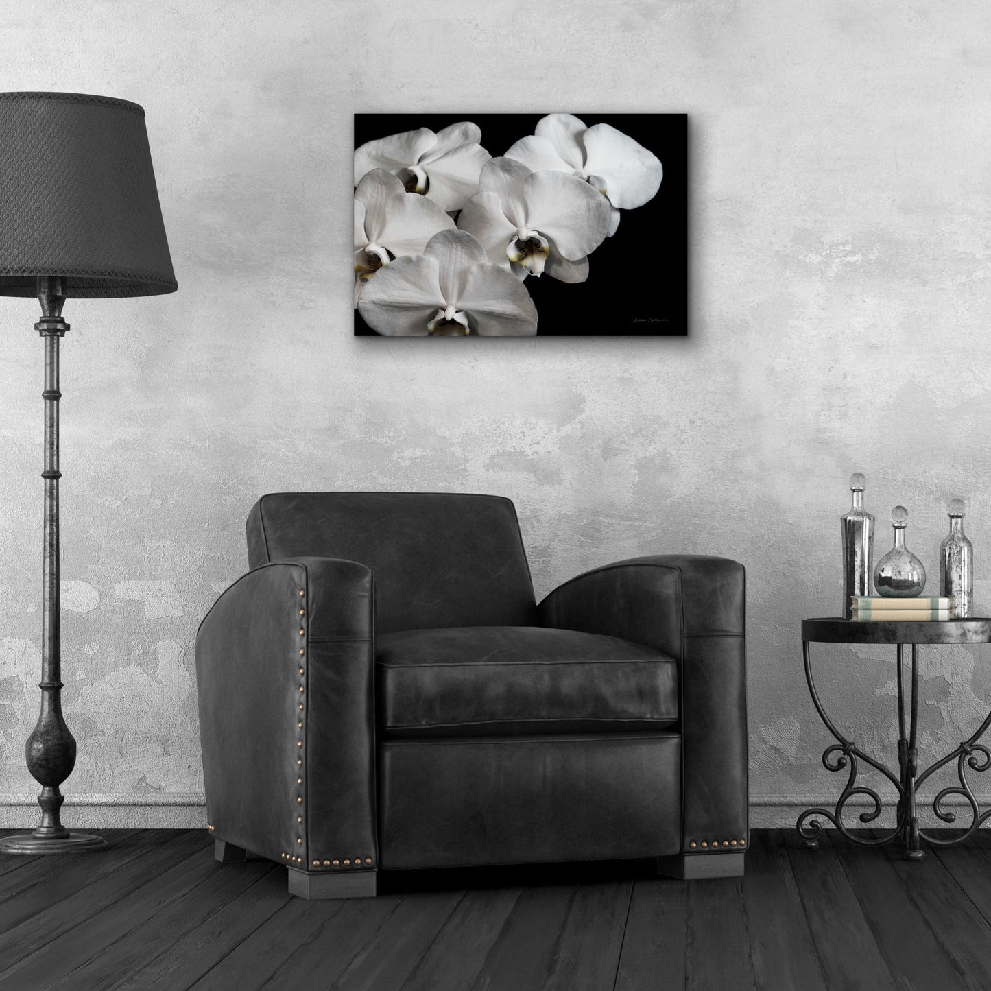 Epic Art 'White Orchid II' by Elise Catterall, Acrylic Glass Wall Art,24x16