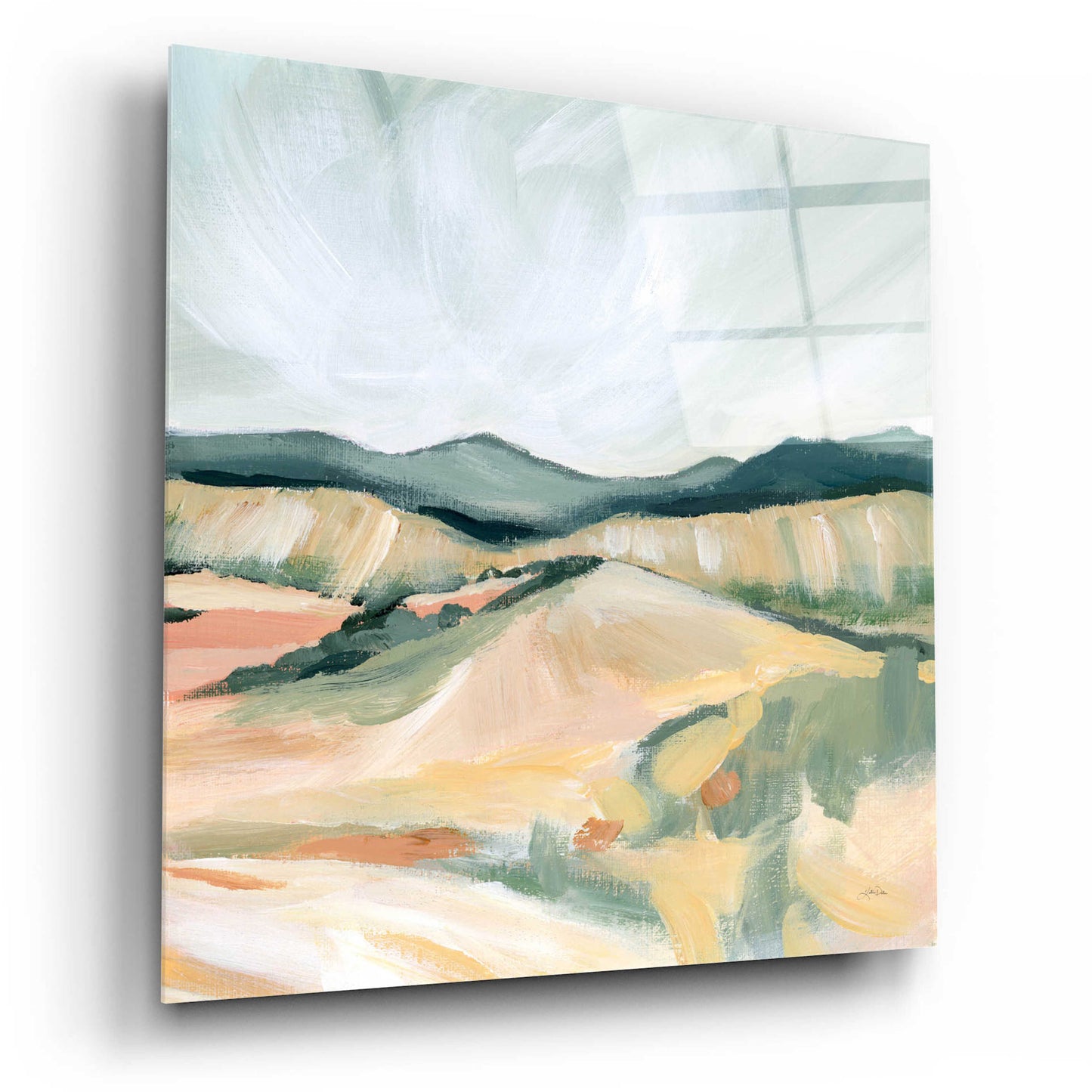 Epic Art 'Vermillion Landscape II' by Katrina Pete, Acrylic Glass Wall Art,12x12