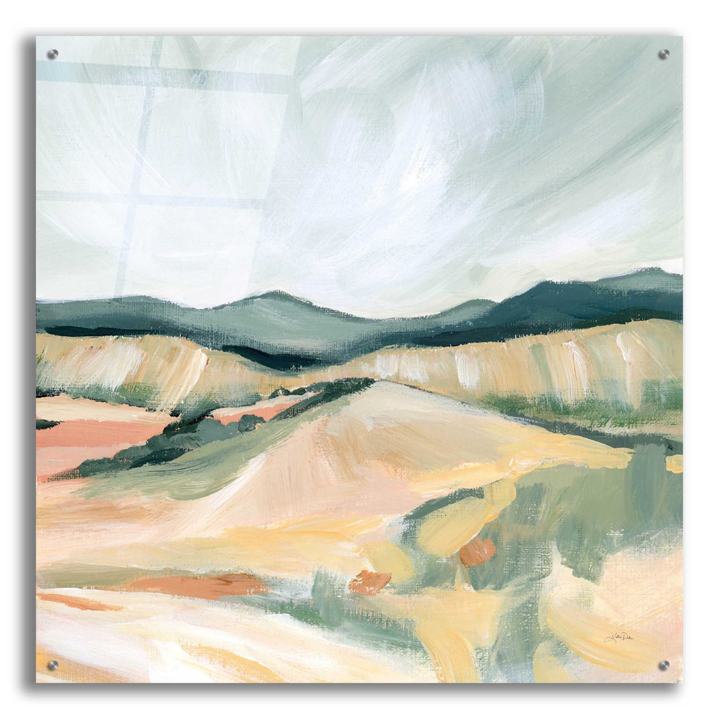 Epic Art 'Vermillion Landscape II' by Katrina Pete, Acrylic Glass Wall Art,36x36