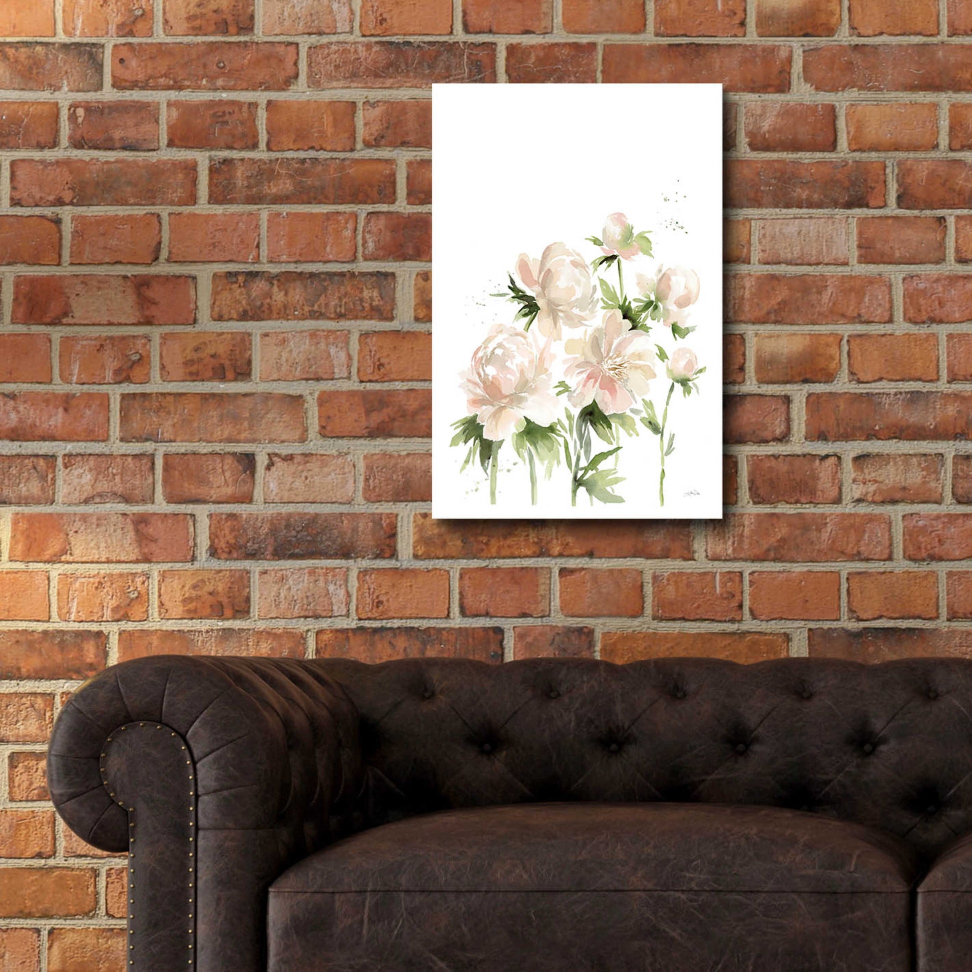 Epic Art 'Peonies I' by Katrina Pete, Acrylic Glass Wall Art,16x24