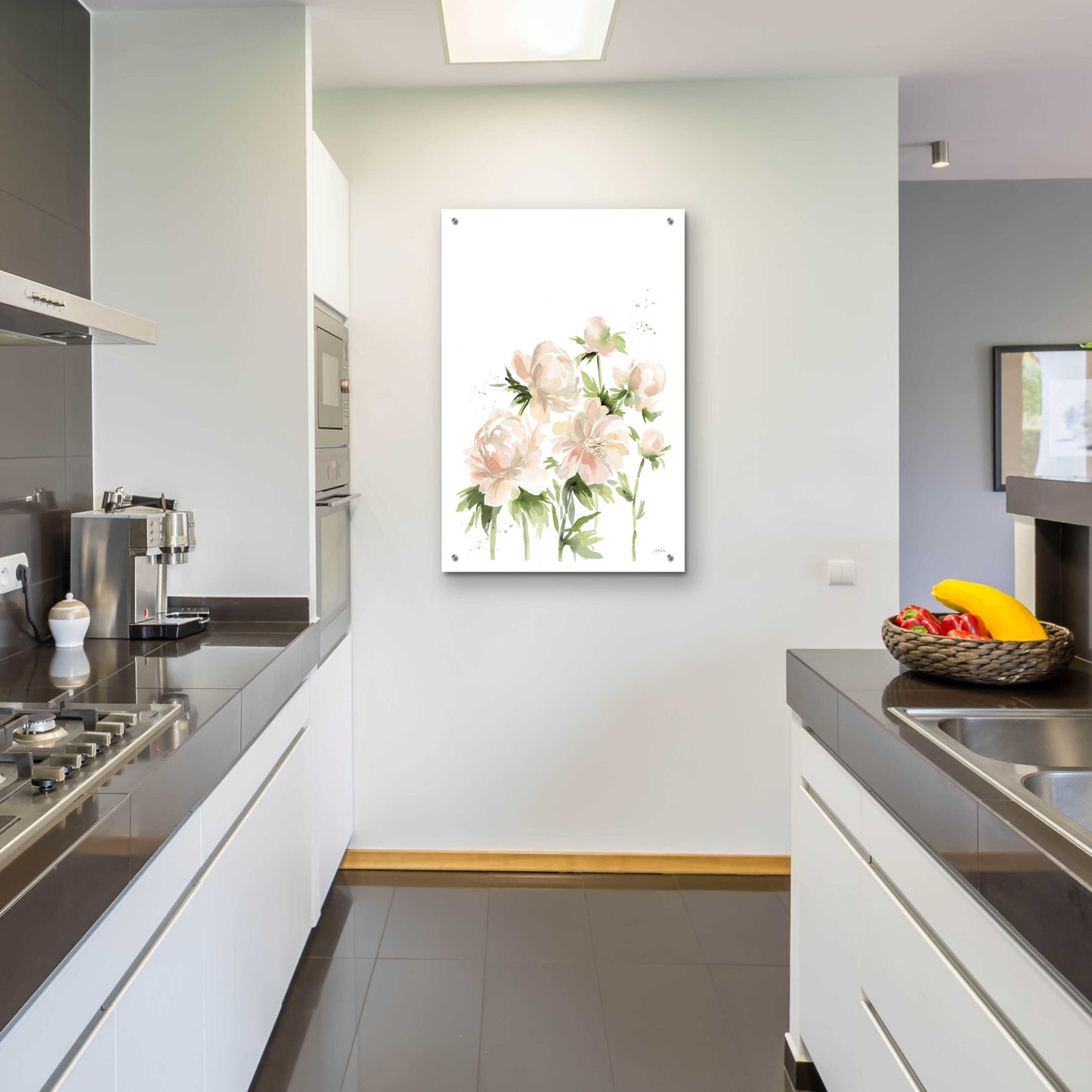 Epic Art 'Peonies I' by Katrina Pete, Acrylic Glass Wall Art,24x36