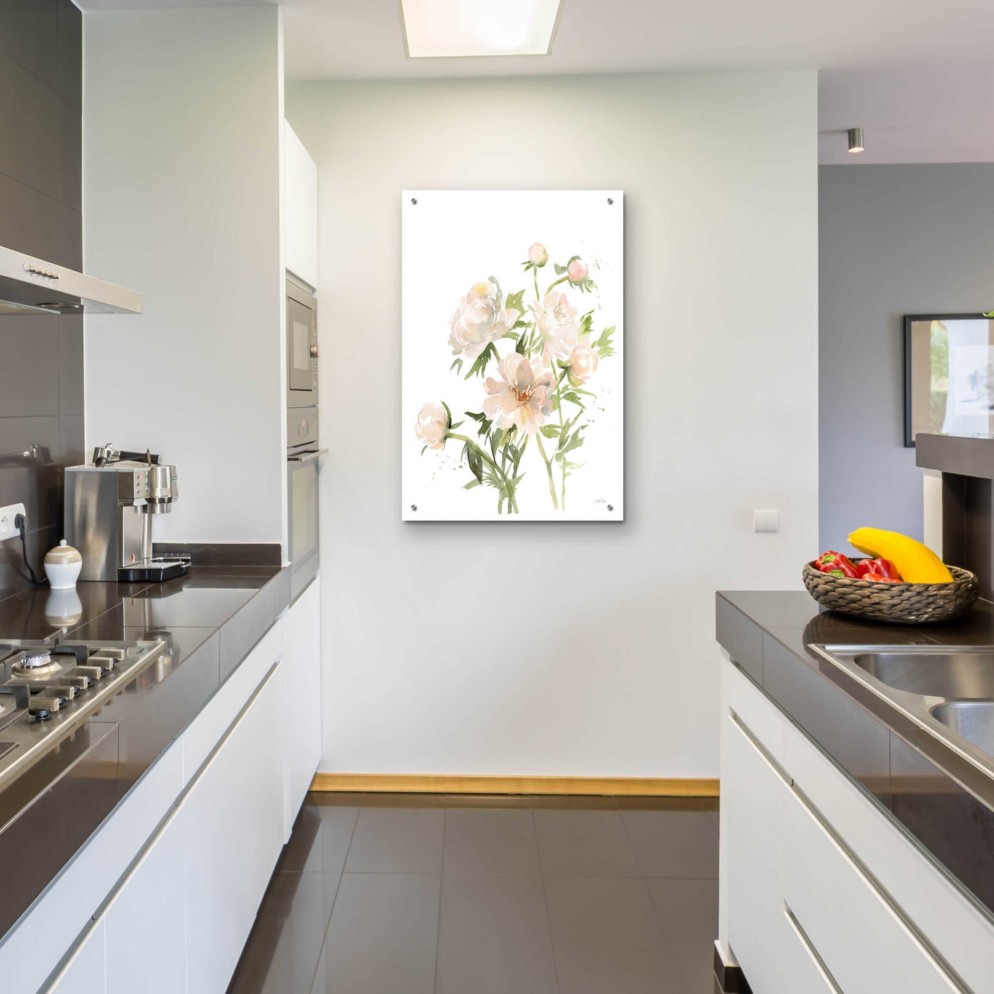 Epic Art 'Peonies II' by Katrina Pete, Acrylic Glass Wall Art,24x36