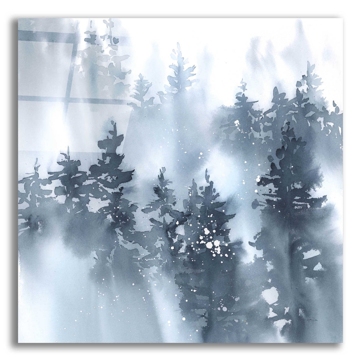 Epic Art 'Misty Forest I' by Katrina Pete, Acrylic Glass Wall Art,12x12