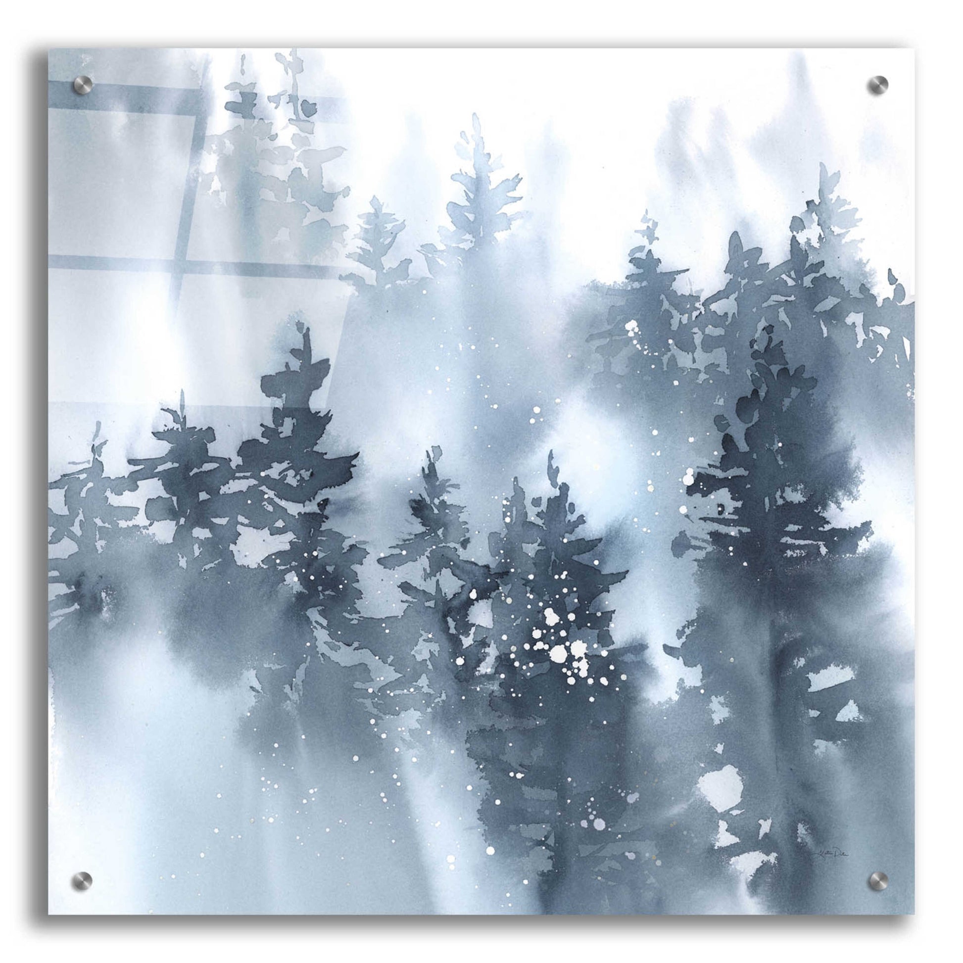 Epic Art 'Misty Forest I' by Katrina Pete, Acrylic Glass Wall Art,24x24