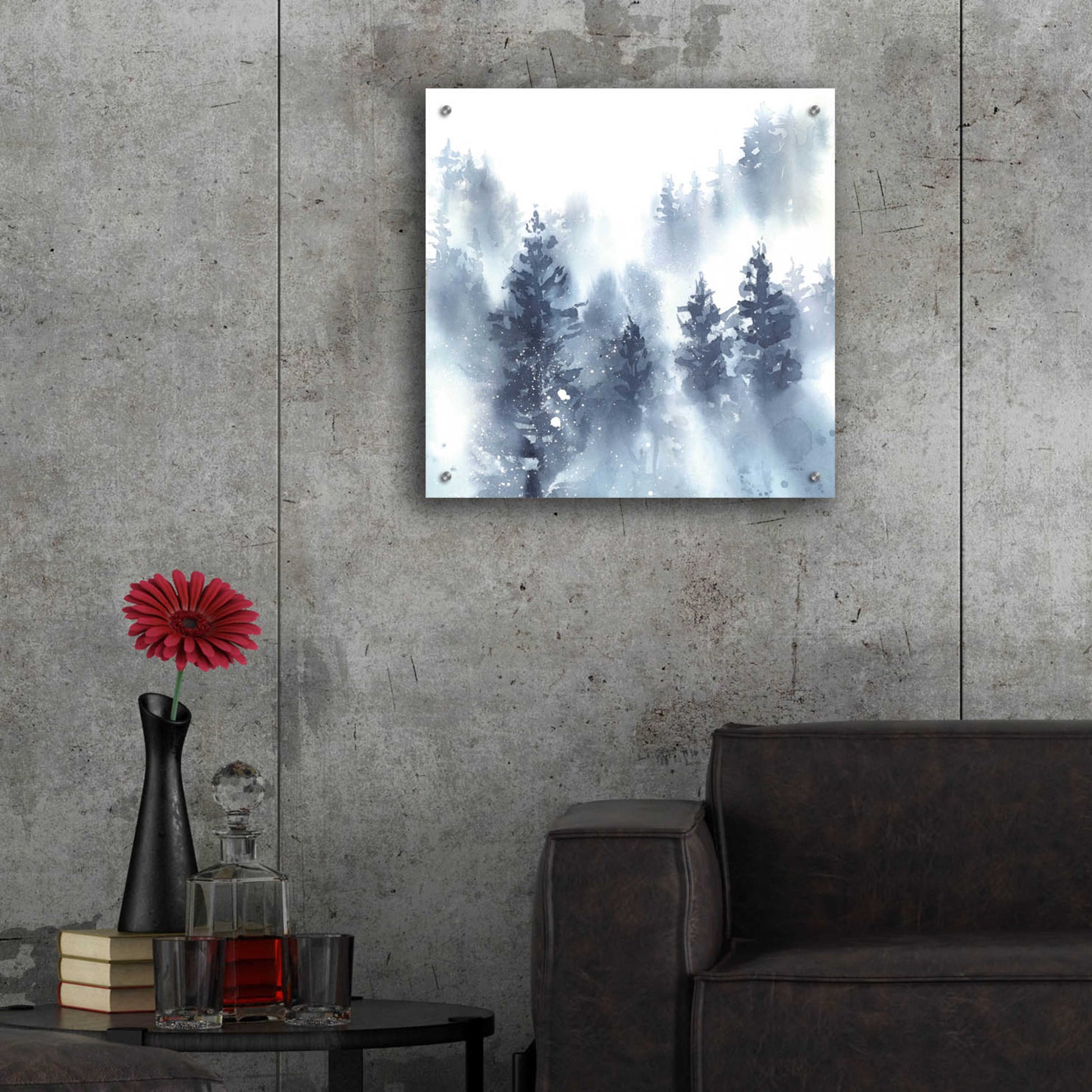 Epic Art 'Misty Forest II' by Katrina Pete, Acrylic Glass Wall Art,24x24