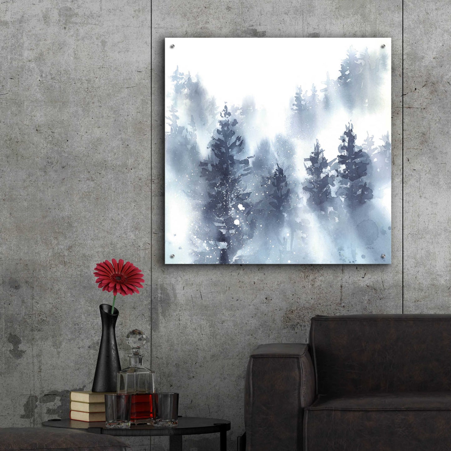 Epic Art 'Misty Forest II' by Katrina Pete, Acrylic Glass Wall Art,36x36