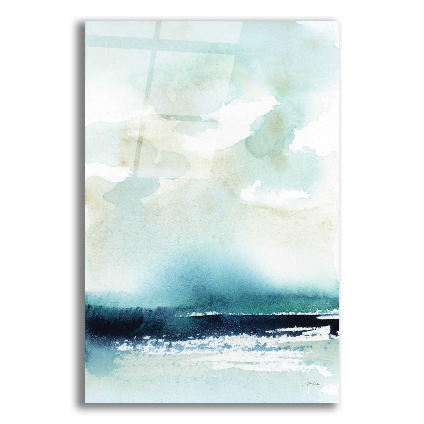 Epic Art 'Seascape' by Katrina Pete, Acrylic Glass Wall Art,12x16