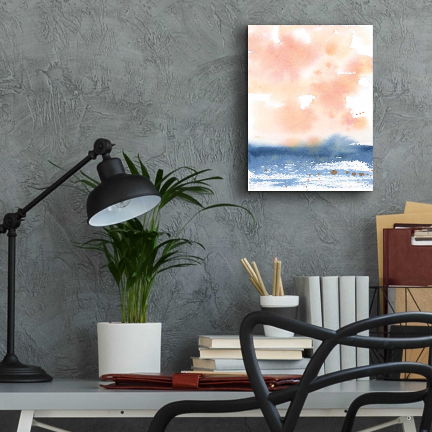 Epic Art 'Sunrise Seascape I' by Katrina Pete, Acrylic Glass Wall Art,12x16